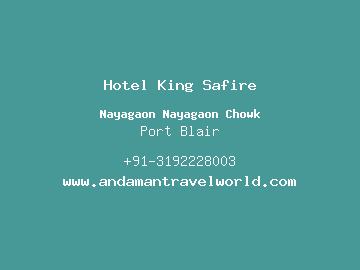 Hotel King Safire, Port Blair