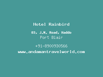 Hotel Rainbird, Port Blair