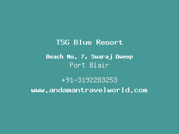 TSG Blue Resort, Port Blair